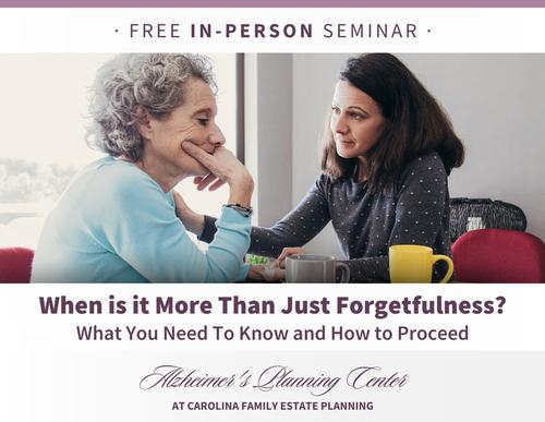 Free In-Person Seminar: Alzheimer's Planning Center